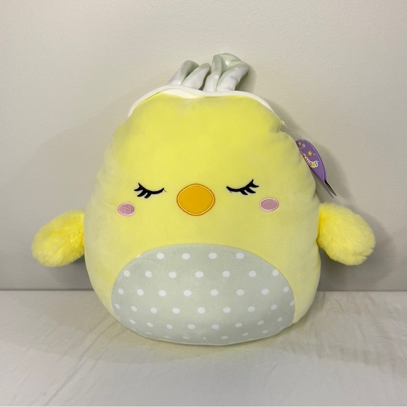 Squishmallows Easter 12" Aimee the Chick Plush Stuffed Animal Bunny Ears Spring - Picture 1 of 9